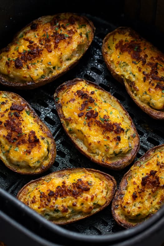 Air Fryer Twice-Baked Potatoes